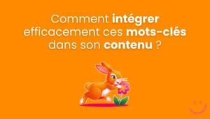 lapin avec une fleur en illustration