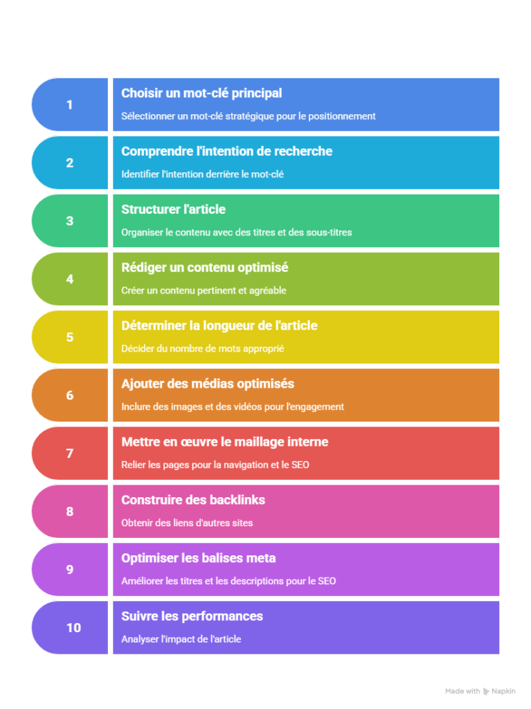 10 étapes pour rédiger un bon article