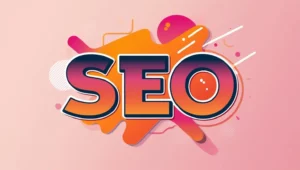 seo sur fond couleur peche