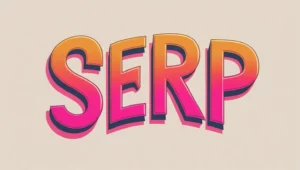 serp avec des couleurs orange et rose