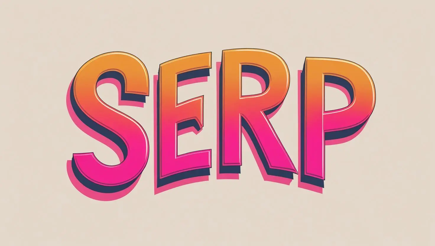 serp avec des couleurs orange et rose